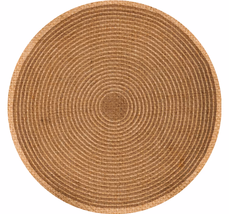 Blind beige circular jute texture - TenStickers