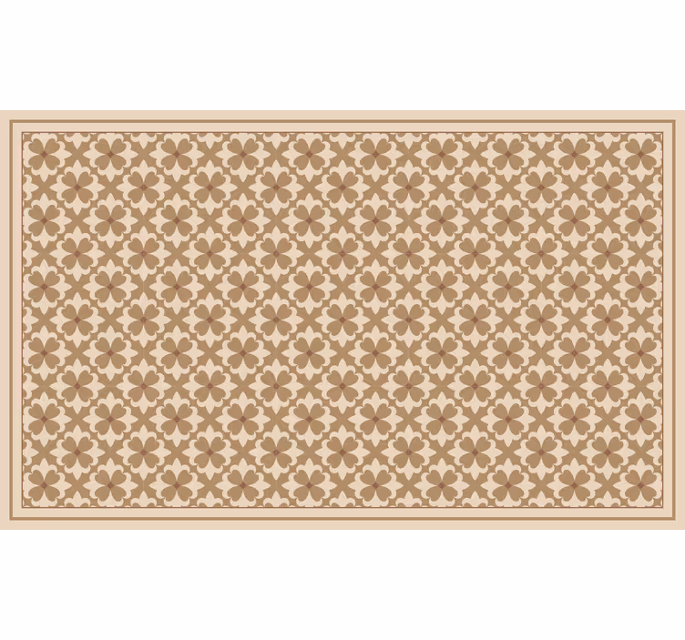 Blind beige vintage beige checked pattern - TenStickers