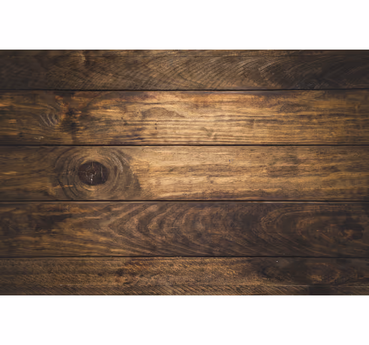 Blind bedroom with brown wooden panels - TenStickers