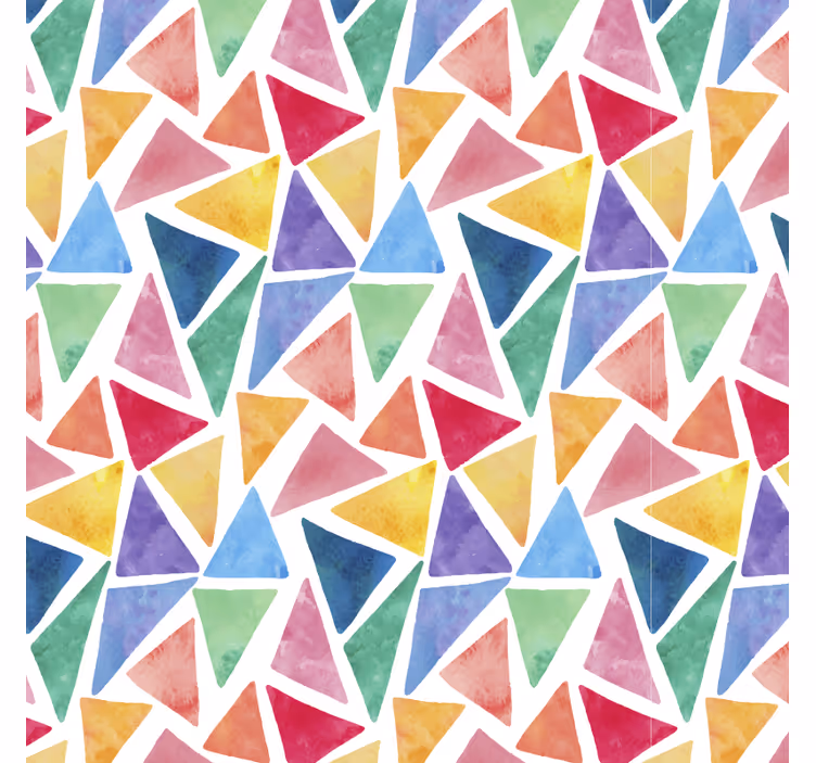 Blind bedroom with colorful triangle pattern - TenStickers