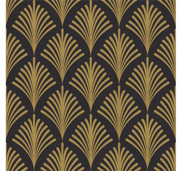 Retro roller blind in 1920s golden glamour - TenStickers