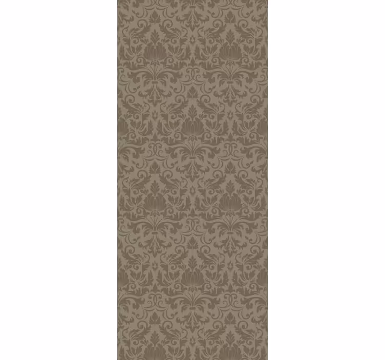 Retro roller blind with elegant floral design - TenStickers