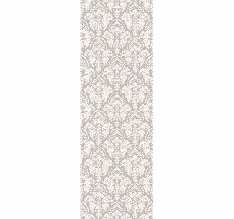 Retro roller blind elegant floral scroll - TenStickers