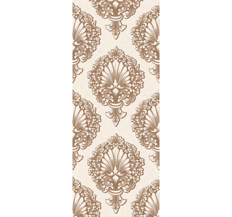 Retro roller blind with elegant shell patterns - TenStickers