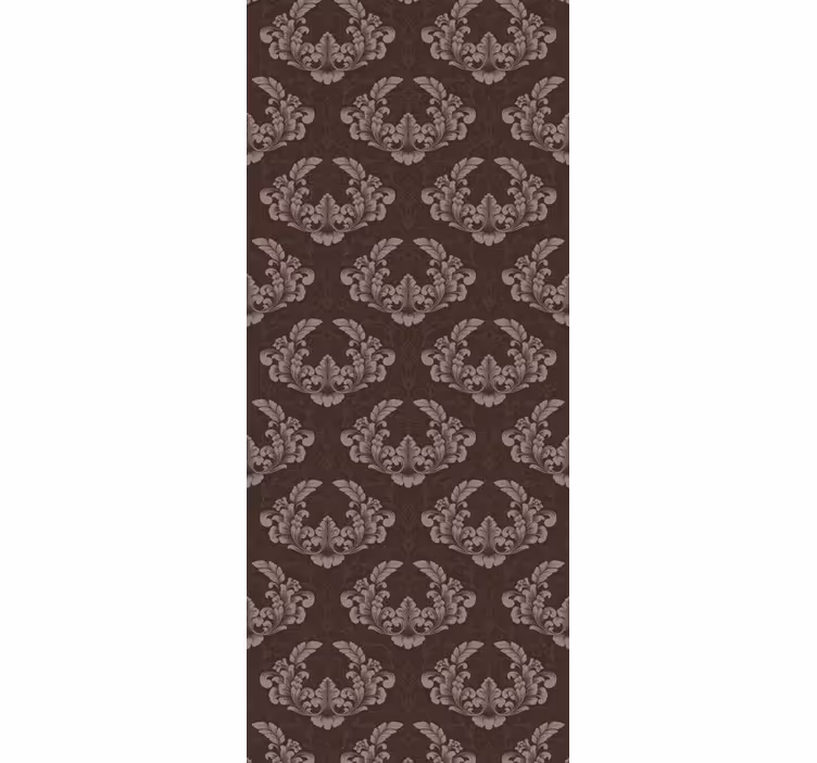 Retro roller blind with classic floral design - TenStickers