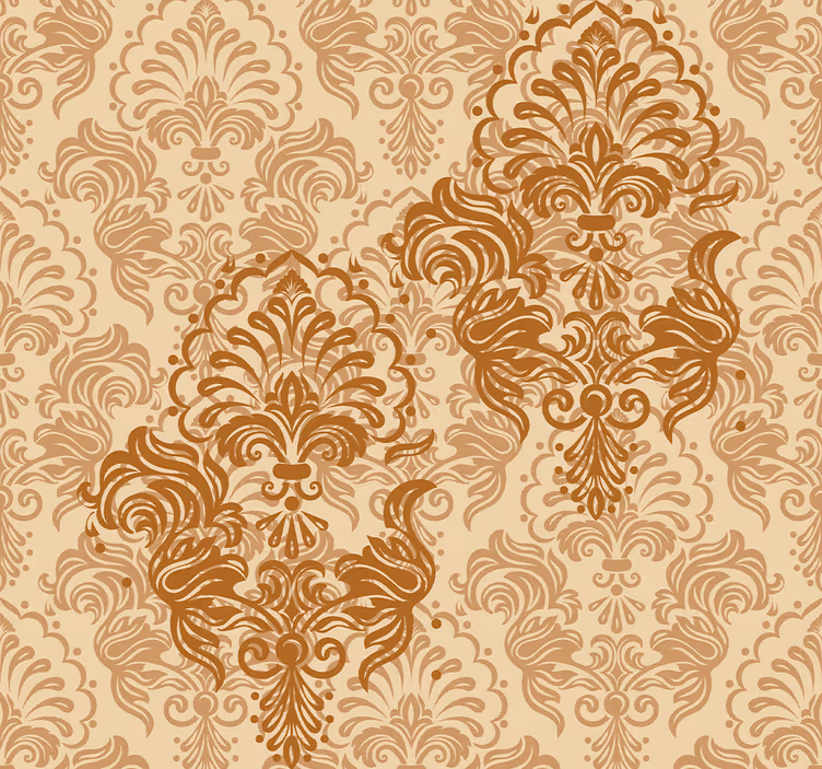 Retro roller blind with elegant classic patterns - TenStickers