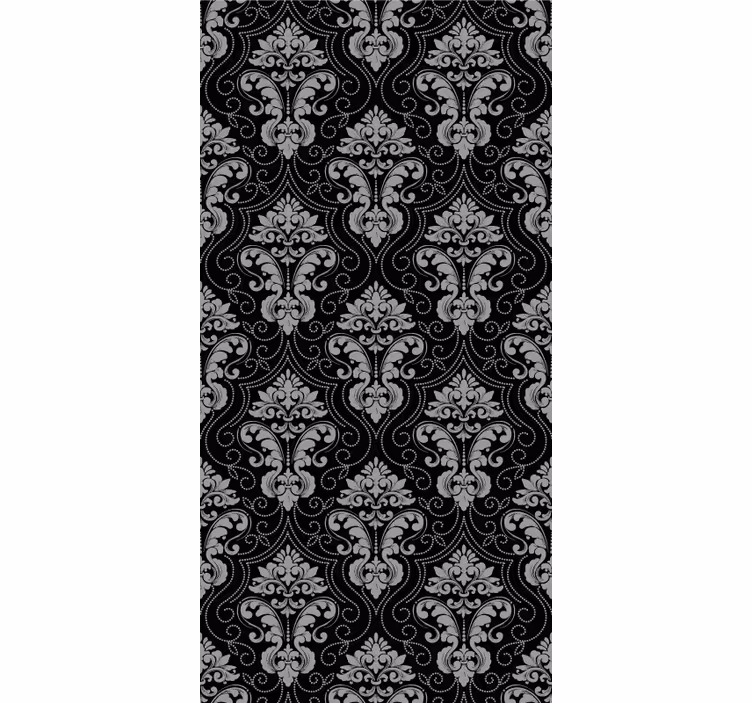 Retro roller blind in elegant baroque style - TenStickers