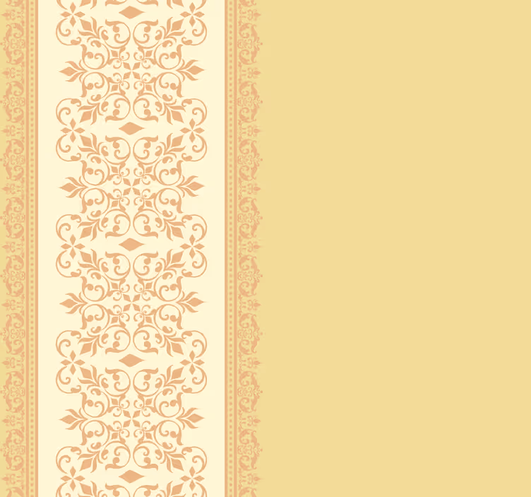 Retro roller blind vintage yellow design - TenStickers