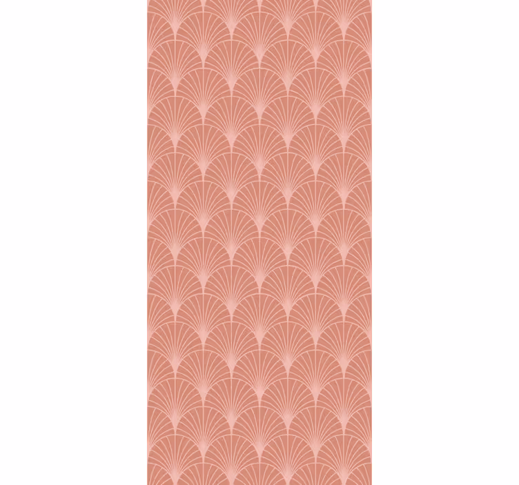 Retro roller blind with rose gold palm decor - TenStickers