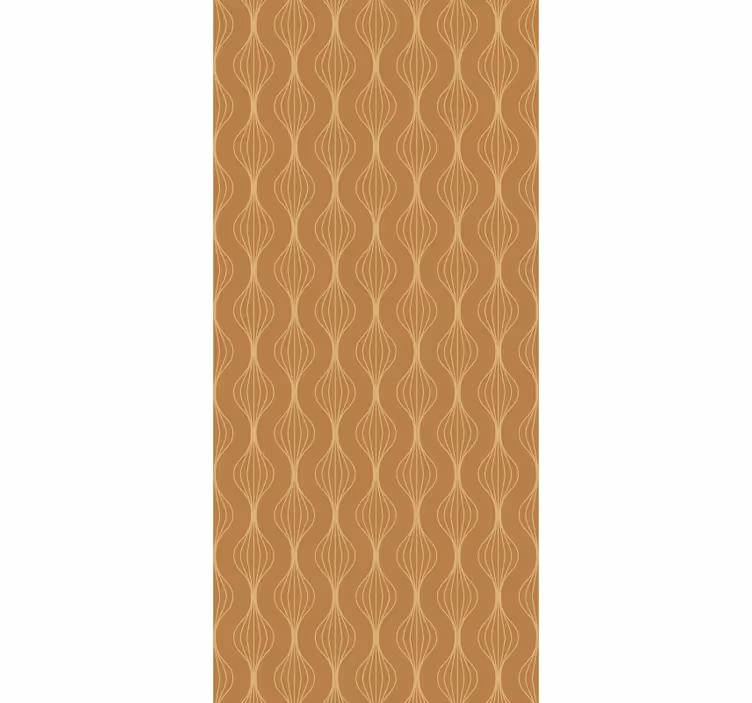 Retro roller blind golden lines art decor style - TenStickers
