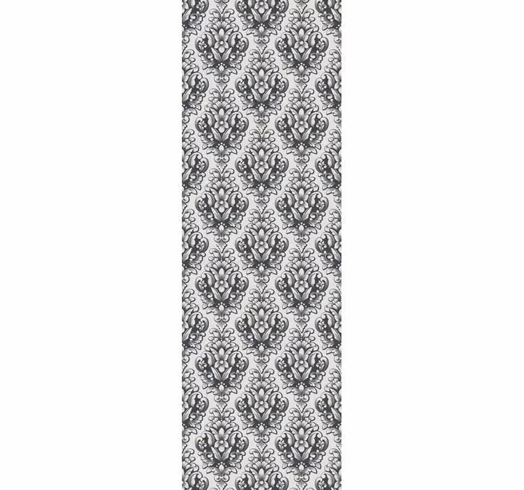 Retro roller blind in damask pattern - TenStickers
