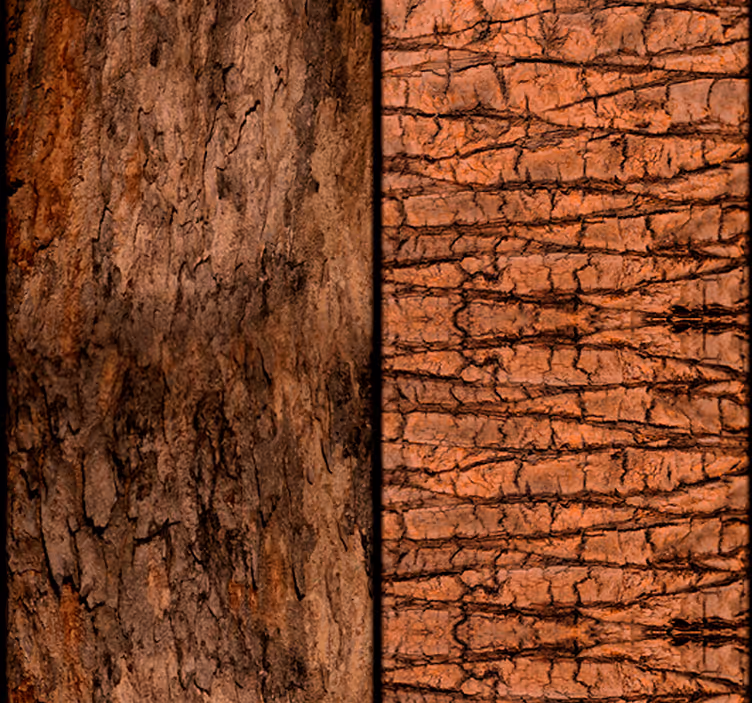 Retro roller blind time carved in the tree - TenStickers