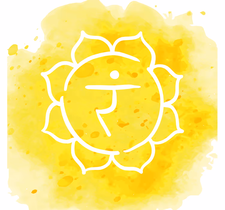 Living room blind solar plexus chakra design - TenStickers