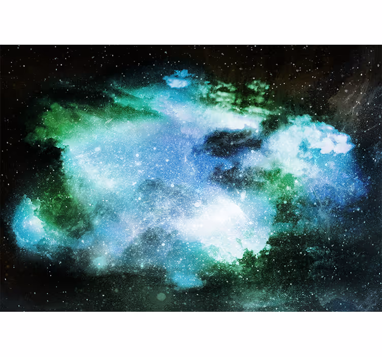 Living room blind very amazing cosmic rain design - TenStickers