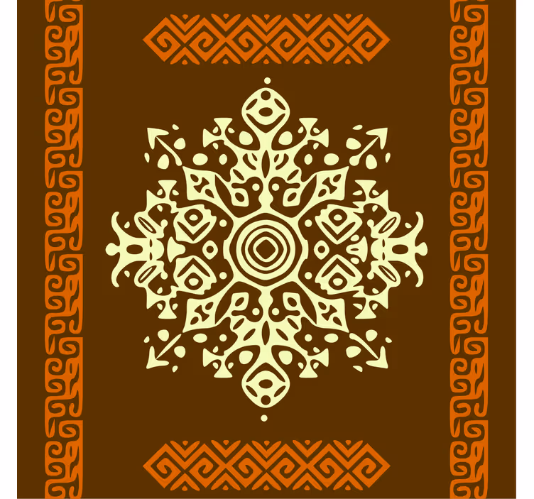 Living room blind in african style abstract pattern - TenStickers