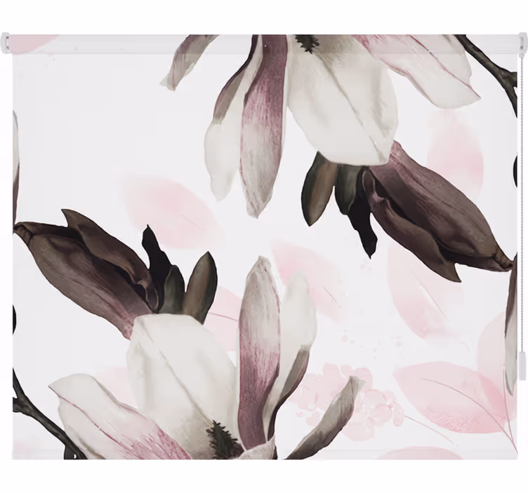 Glamour style floral living room blind - TenStickers