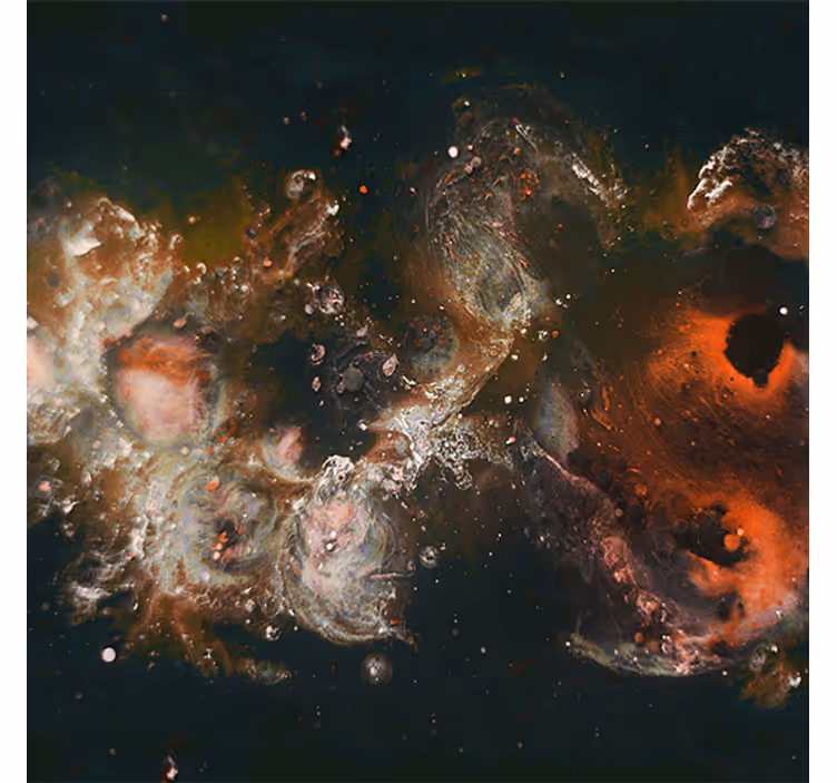 Living room blind with beautiful view of galaxy - TenStickers