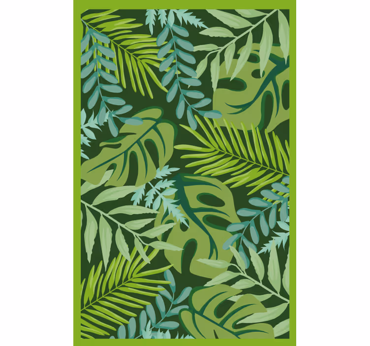Blind bedroom tropical foliage - TenStickers