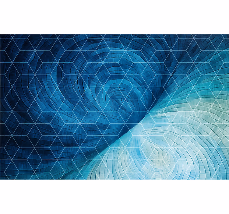 Blind bedroom abstract blue background - TenStickers