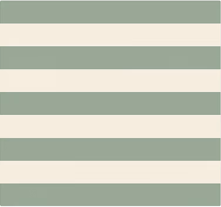 Blind bedroom with green striped pattern - TenStickers
