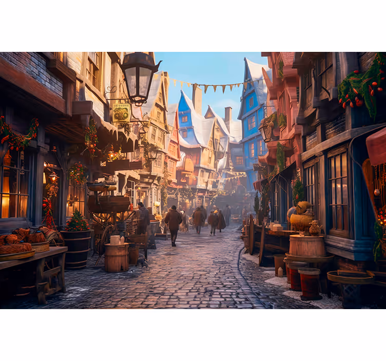 Blind bedroom of the enchanters' city - TenStickers