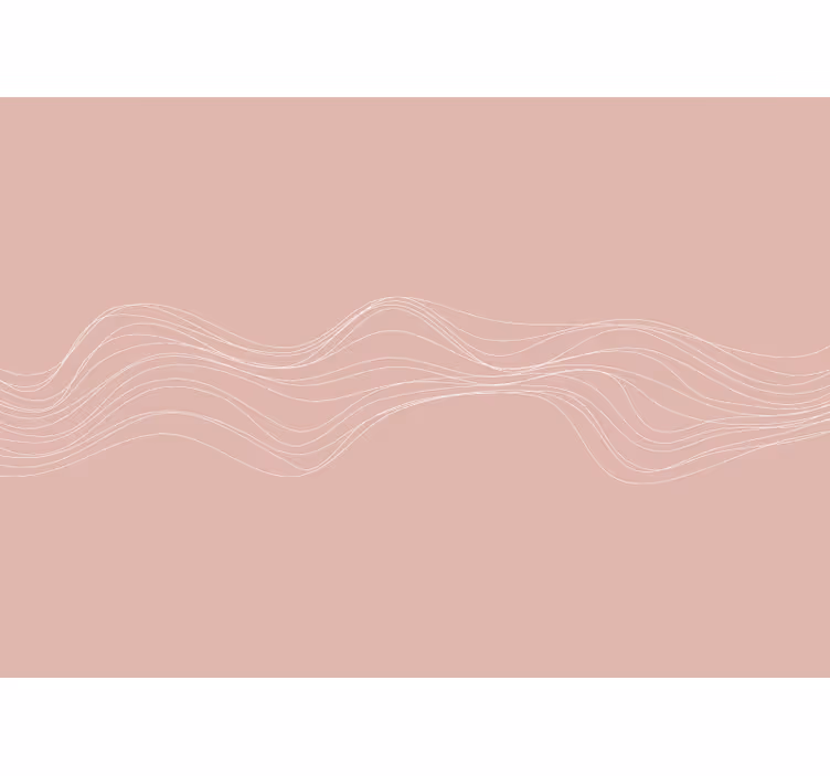 Blind bedroom terracotta waves - TenStickers