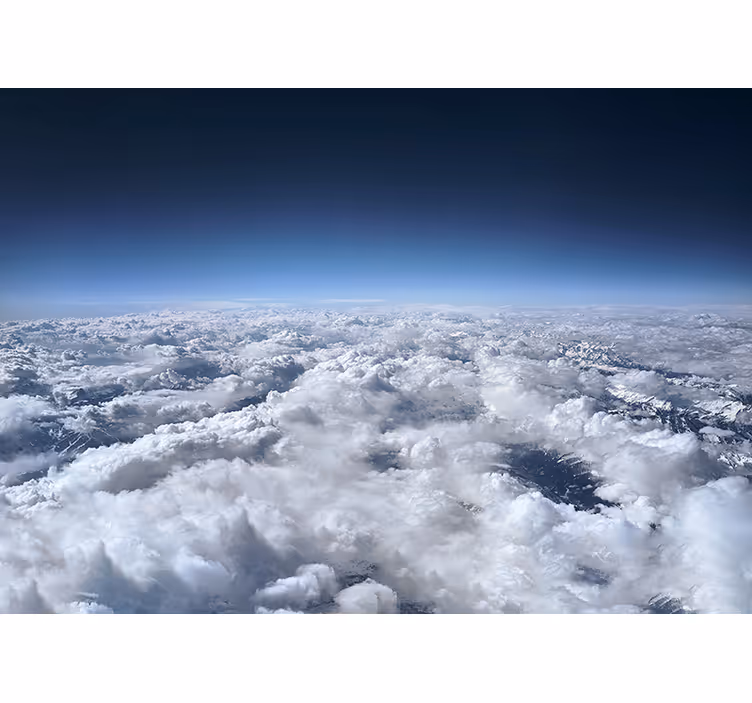Blind bedroom with earth views - TenStickers