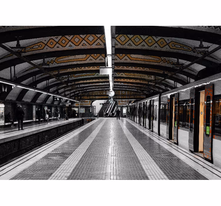 Blind bedroom metro station 3d - TenStickers