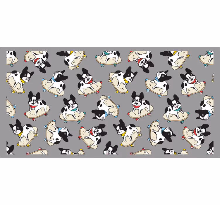 Blind grey skateboarding bulldog - TenStickers