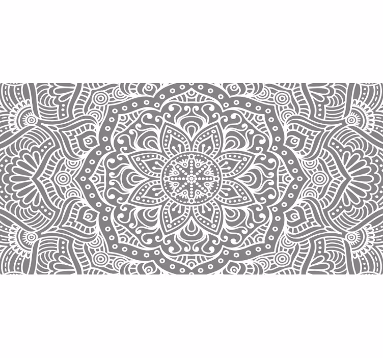 Blind grey elegant mandala design - TenStickers