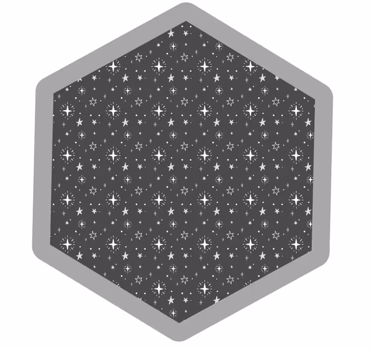 Blind grey washed grey children's stars - TenStickers