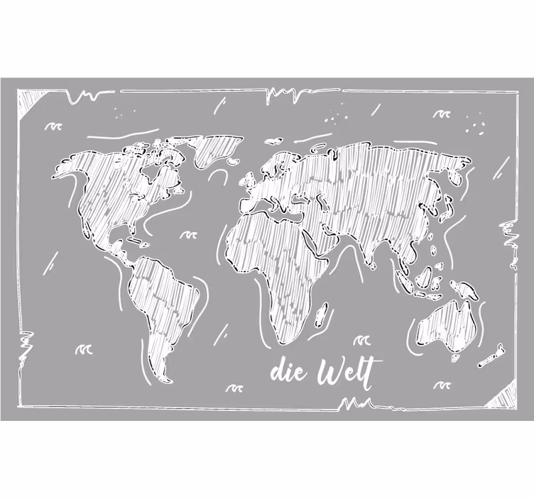 Blind grey light gray sketch style - TenStickers