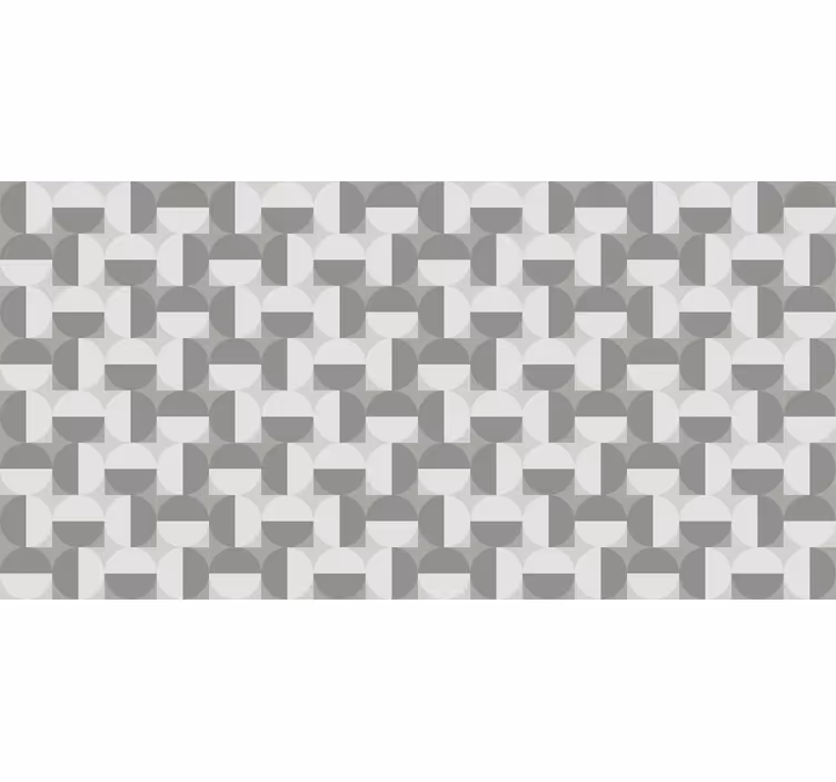 Blind grey nordic style gray circle pattern - TenStickers