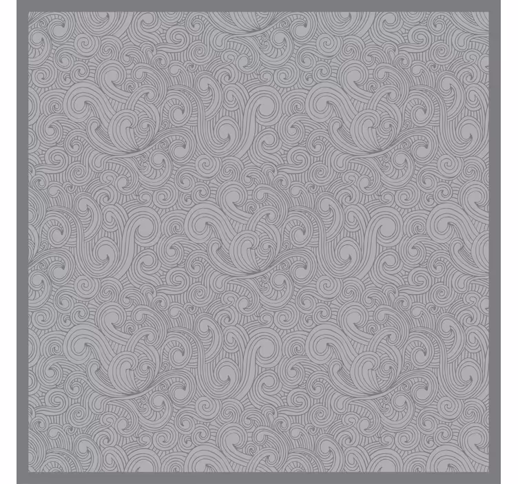 Blind grey floral pattern in shades of grey - TenStickers