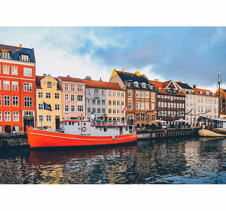 Blind bedroom inspired by beautiful colorful nyhavn - TenStickers