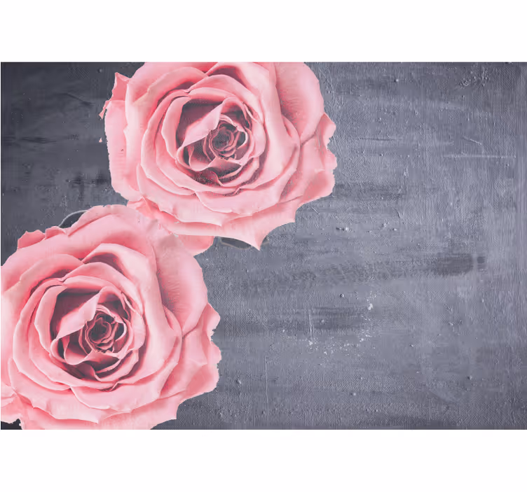 Blind bedroom with elegant feminine flower design - TenStickers