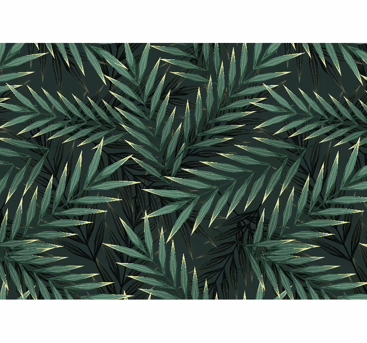Blind bedroom jungle palm leaves decor - TenStickers