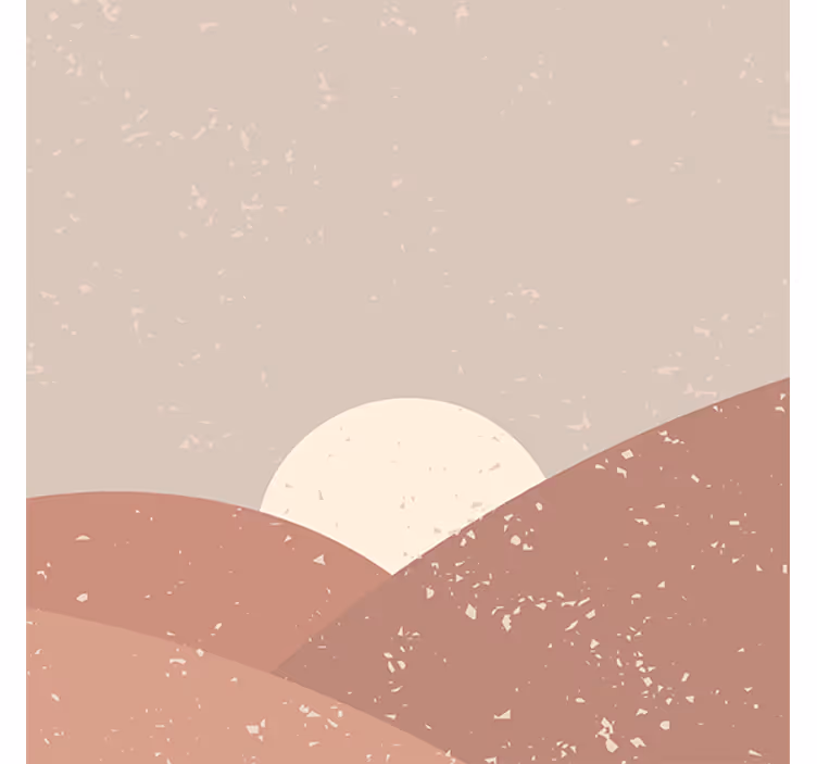Living room blind sunrise wall art - TenStickers