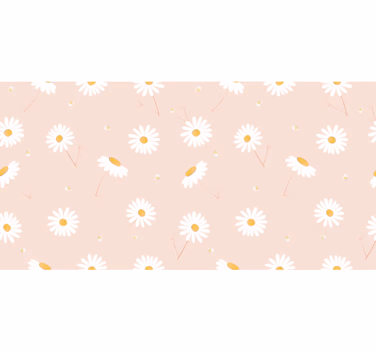 Blind bedroom nordic daisy florals - TenStickers