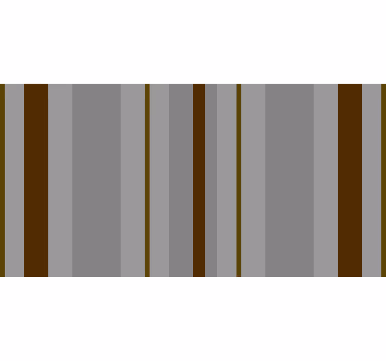 Blind bedroom gray and brown striped design - TenStickers
