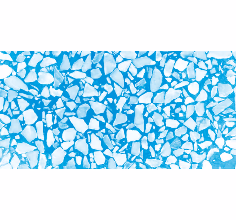 Blind bedroom blue watercolor terrazzo - TenStickers
