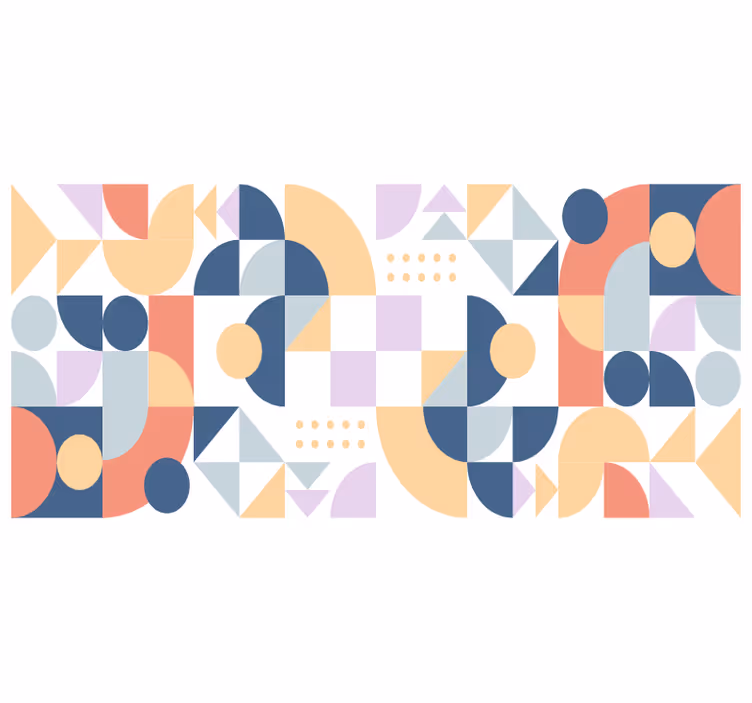 Blind bedroom 70s circle shapes - TenStickers