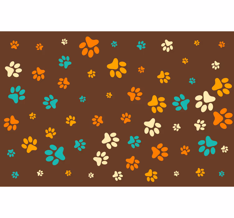 Blind bedroom dog paw design - TenStickers