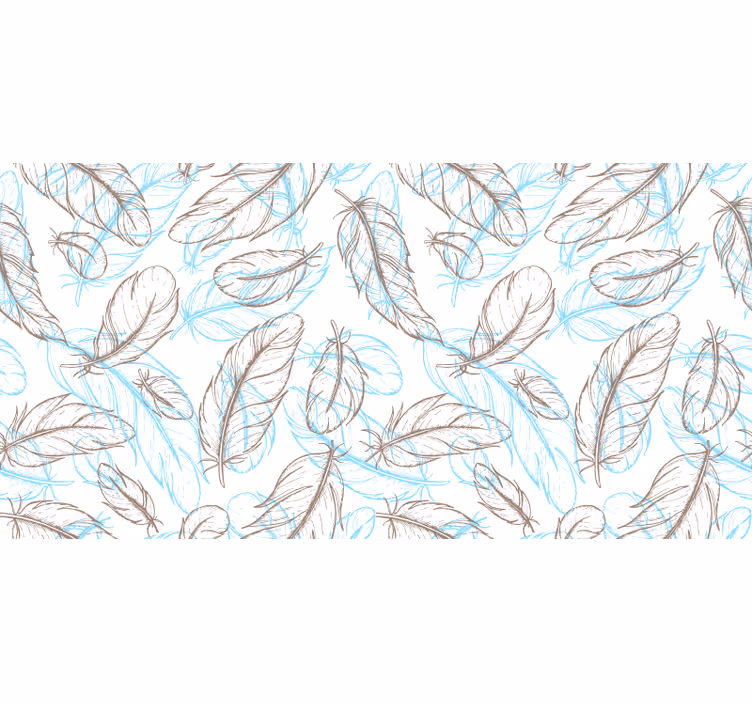 Blind bedroom feather designs - TenStickers