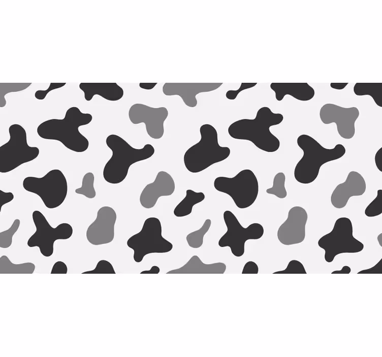 Blind bedroom with gray cow spots - TenStickers