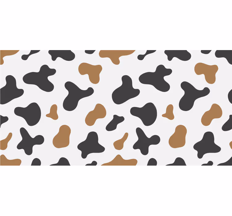 Blind bedroom with cow print design - TenStickers