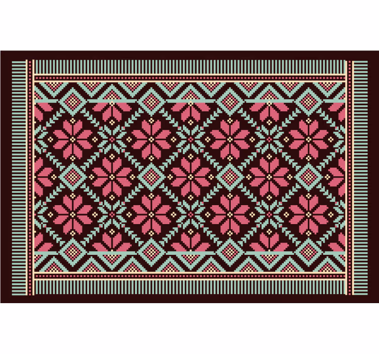 Blind bedroom embroidery area rug - TenStickers