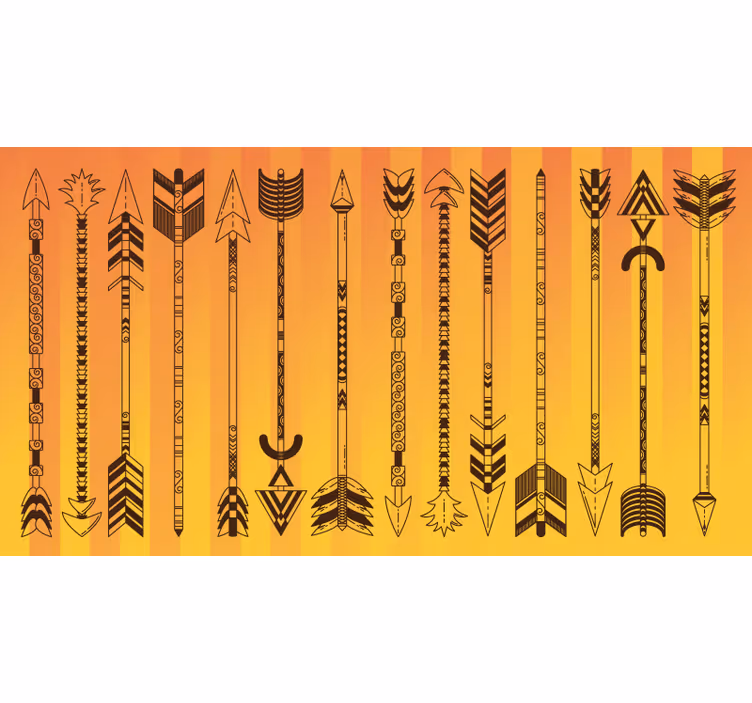 Blind bedroom southwest sunset stripes - TenStickers