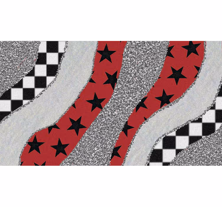 Blind bedroom with various patterned stripes - TenStickers