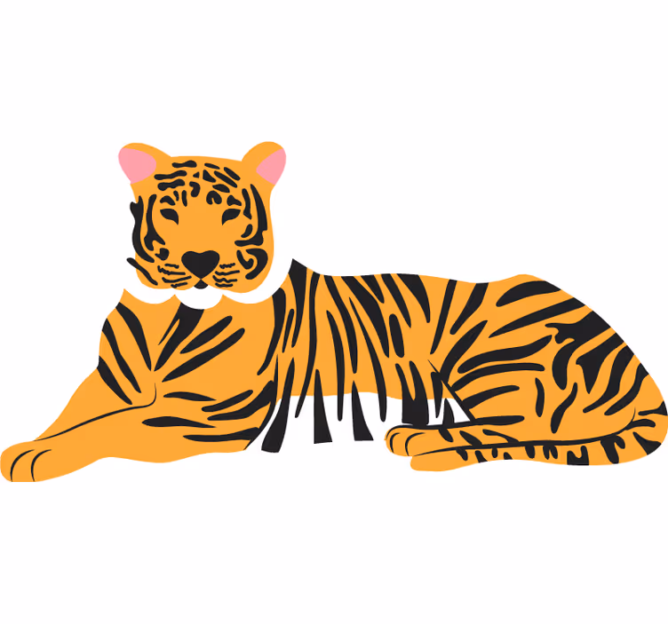 Blind bedroom tiger print - TenStickers